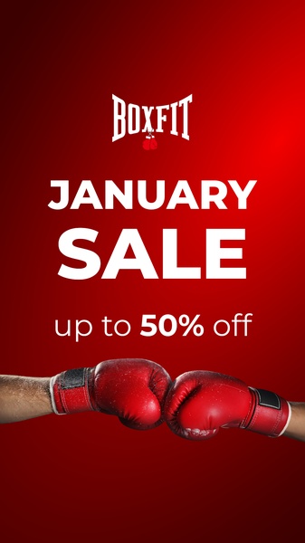 boxing gloves, training gloves, sparring gloves, punching gloves, combat sports gear, holiday sale, discount offer, lifestyle, modern typography, energetic, bold, red, year end sale